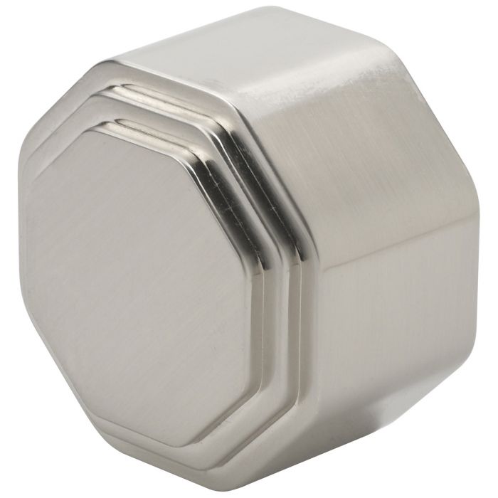 brushed nickel end cap - 54mm
