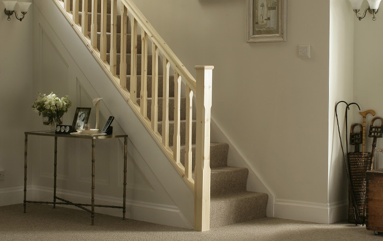 Pine Stair Parts Including Spindles, Base Rails & Much More!
