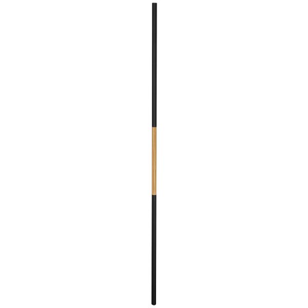 Iron Black & Oak Tube Spindle 900mm