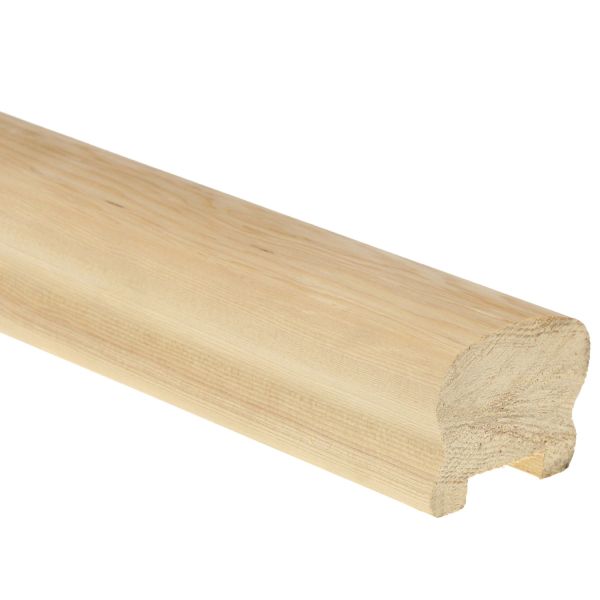 Hemlock Cottage Loaf Handrail 4200mm - 32mm Groove with Infill