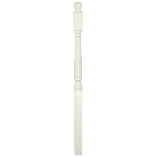 White Primed Complete Newel Post 1520mm