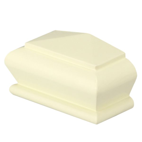 White Primed Pyramid Cap 70mm Half
