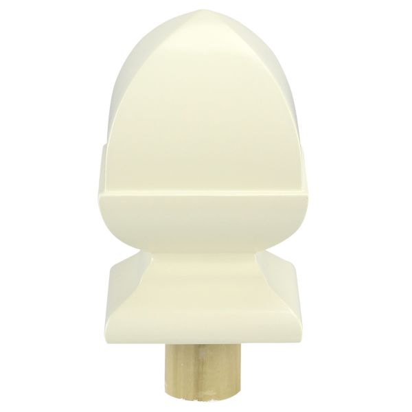 White Primed Square Acorn Cap