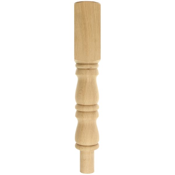Oak Plain Winder Newel Post 120mm