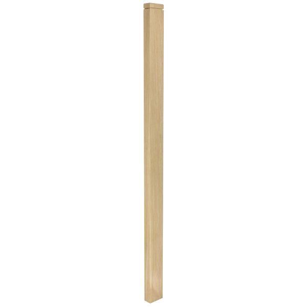 Oak Plain (Square) Newel Post with Shadow Cap Half 1500mm