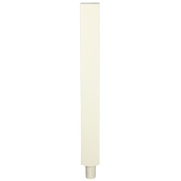 White Primed Square Pegged Newel Post 90mm