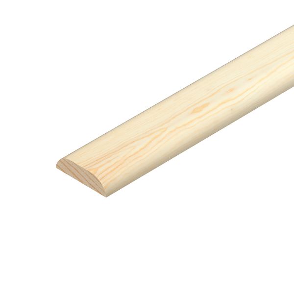 Pine D-Shaped Moulding 6mm x 46mm x 2400mm