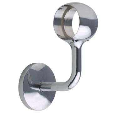 Chrome Connecting Wall Bracket (Connnects two handrails together)