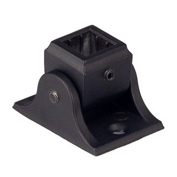 Matt Black Adjustable Fitting for Square Metal Spindles (1 pair pk)