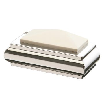 Axxys Solo White & Chrome Half Cap