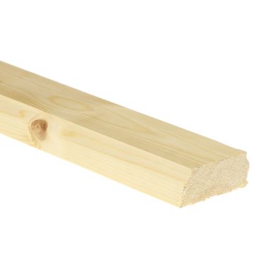 Pine Ungrooved Baserail 4200mm