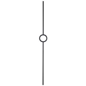 Iron Black Square Circle Spindle 1117mm