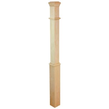 Oak Box Newel Post