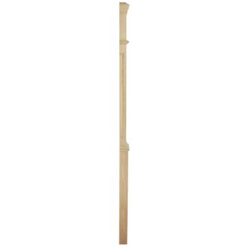 Oak Recessed Half Box Newel Post