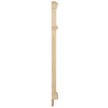 Oak Recessed Half Pegged Box Newel Post