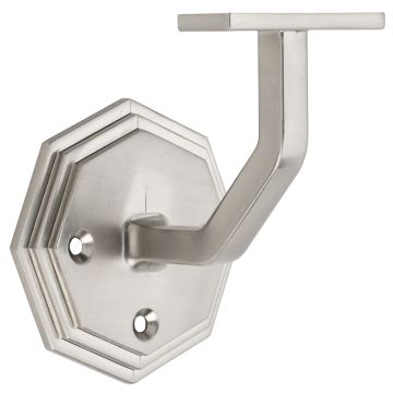 Brushed Nickel Octagonal Wall Bracket