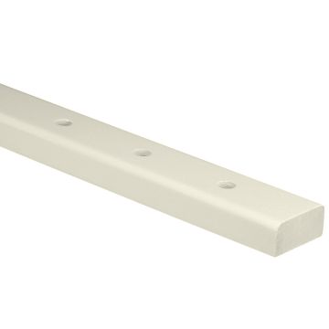 White Primed MD Modern Landing Base Rail (Pre-Drilled)