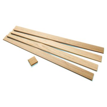 Oak Newel Post Cladding Kit 1500mm - including cap