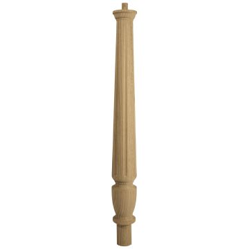 Richard Burbidge Classic Oak Fluted Continuous Newel Post 90mm