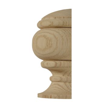 Richard Burbidge Classic Oak Half Newel Cap 90mm