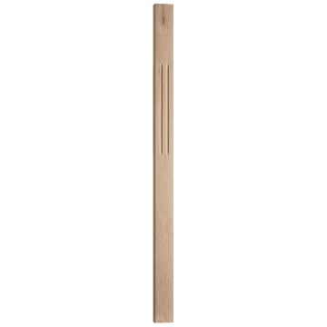 Oak Double Reeded Patrice Newel Post half