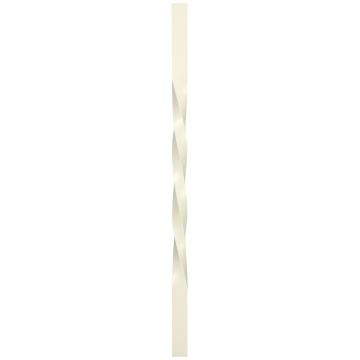White Primed Double Twist Spindle 41mm x 900mm