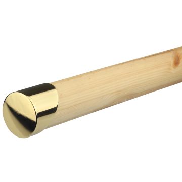 Forge Brass Handrail End Cap - 54mm Diameter - Pair