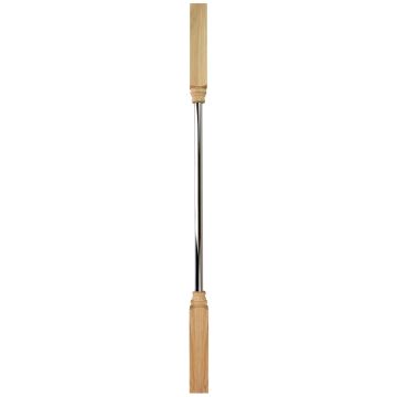Forge White Oak & Chrome Spindle 900mm