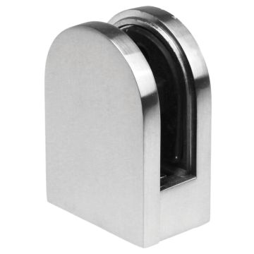 Brushed Nickel Glass Bracket / Clamp for 8mm Glass