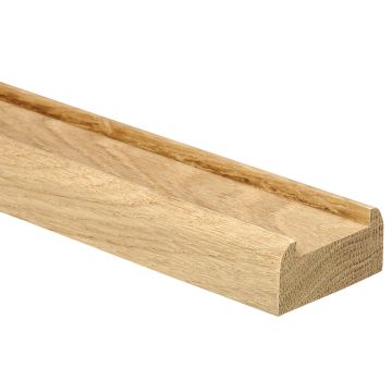 Oak MD Modern Baserail 4200mm, 41mm Groove with Infill