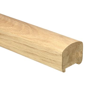 Oak MD Modern Handrail 4200mm 41mm Groove with Infill