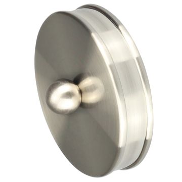Nickel Slim End Caps - Pair 54mm Diameter