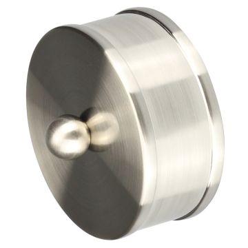 Nickel Medium End Caps - Pair 54mm Diameter