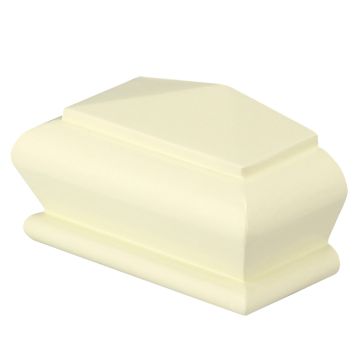 White Primed Pyramid Cap 70mm Half