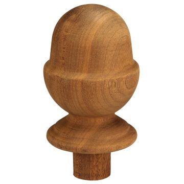 Dark Hardwood Acorn Cap 82mm Half