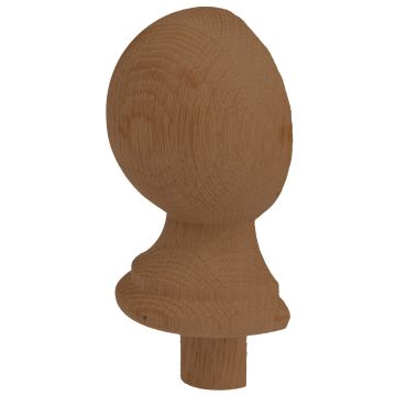 Dark Hardwood Ball Cap 90mm Half