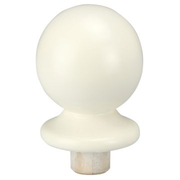 White Primed Ball Newel Cap 82mm