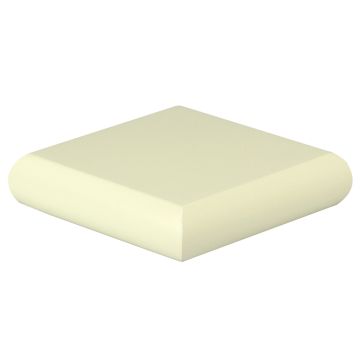 White Primed Flat Cap 90mm