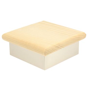 Hemlock and Brushed Nickel Fit Over Cap 90mm