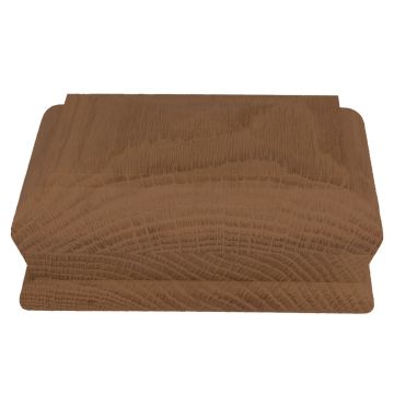 Dark Hardwood Pyramid Cap 90mm