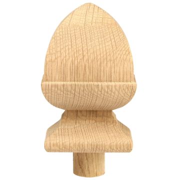 Oak Square Acorn Cap 90mm Half