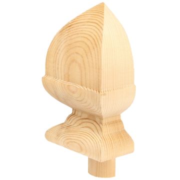 Pine Square Acorn Cap 90mm Half