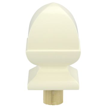 White Primed Square Acorn Cap