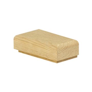 Oak Shadow Half Newel Cap 90mm 