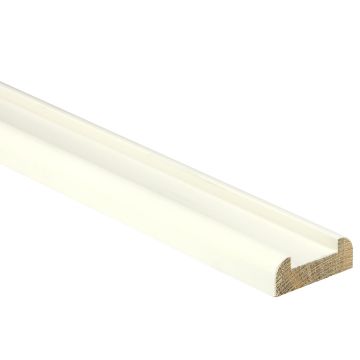 White Primed Baserail 4200mm - 32mm Groove with Infill
