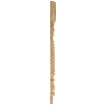 Oak Barley Twist Newel Post Half