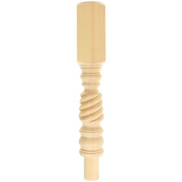Pine Barley Twist Winder Newel Post