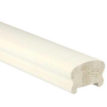 White Primed Cottage Loaf Handrail 4200mm - 41mm Groove with Infill
