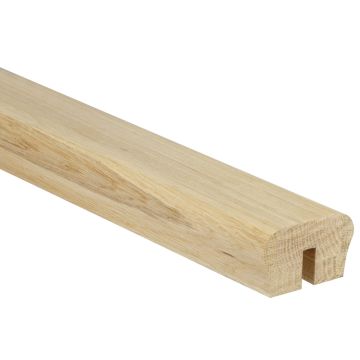 Oak Forge Glass Grooved Handrail for 8mm Glass