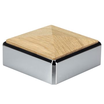 Forge Chrome & Oak 90mm Cap